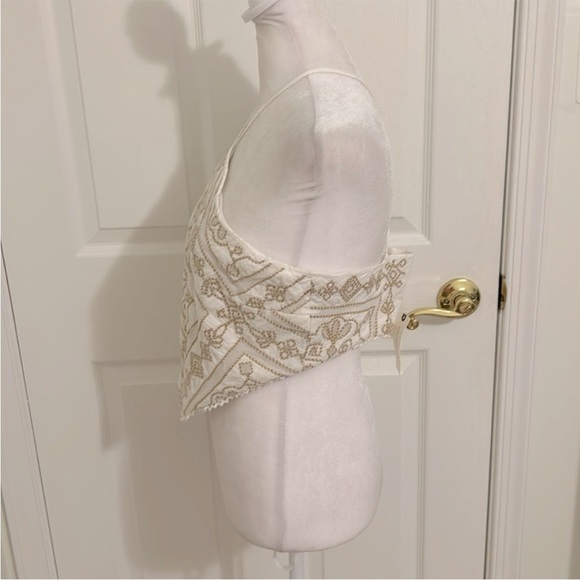 Anthropologie Bare Embroidered Halter Top NWT Size 8 - Picture 10 of 11